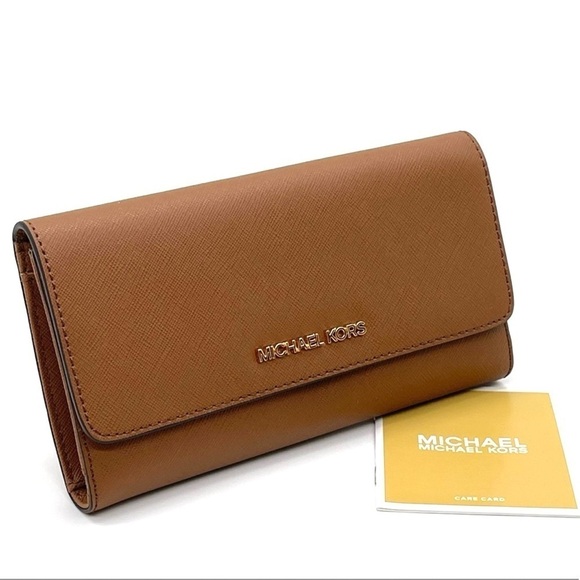 Michael Kors Large Trifold Wallet Luggage (NWT) - Picture 3 of 9